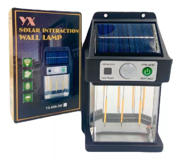 چراغ خورشیدی سنسور دار مدل yx-666-3w