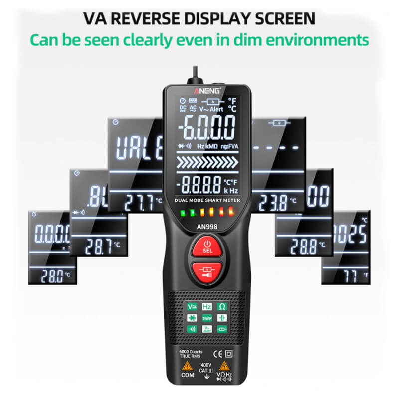 مولتی متر هوشمند دیجیتالی اتورنج aneng مدل an998