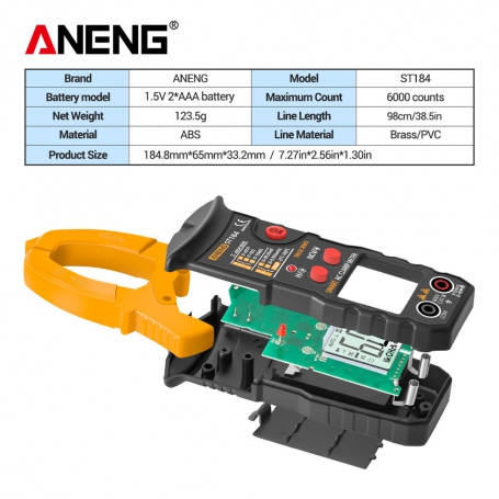 مولتی متر دیجیتالی آننگ مدل st 184 ANENG